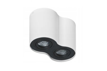 LAMPA NATYNKOWA  Bross 2 AZzardo AZ1753 biało czarna techniczna podwójna okular