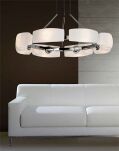 Lampa wisząca Fiona 6 AZzardo MD1029-6  AZ0123 nowoczesna lampa wykonana wykonana jest z metalu i szkła designerski styl - 2