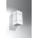 Kinkiet BLOCCO Biały SOLLUX  Lampa Ścienna NOWOCZESNY stal  SL.0477 metalowa lampa LED - 3