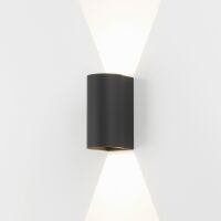 Kinkiet elewacyjny Dunbar 160 LED 1384004 Astro CZARNY podwójny wys. 16 cm