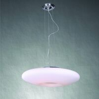Lampa wisząca Pires 50 AZzardo LP5123-3 AZ0277 z metalu w kolorze chromu i białego szkła nowoczesna