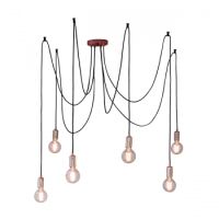 Lampa wisząca STUDIO miedź 6lt ENDON LIGHTING 76580  