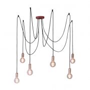 Lampa wisząca STUDIO miedź 6lt ENDON LIGHTING 76580  