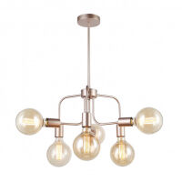 Lampa wisząca KRISTY MDM-3678/6 IGD Italux złota loftowa