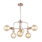 Lampa wisząca KRISTY MDM-3678/6 IGD Italux złota loftowa