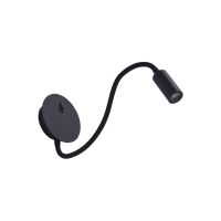 Lampa ścienna do czytania Kinkiet NOGAT AZ2943 Azzardo czarny na gęsiej szyjce