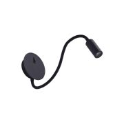 Lampa ścienna do czytania Kinkiet NOGAT AZ2943 Azzardo czarny na gęsiej szyjce