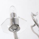 KINKIET RIGA ABAŻUR PIĘKNA STYLOWA Z 2 ŹRÓDŁAMI ŚWIATŁA O WYGLĄDZIE ŚWIECZEK COSMO LIGHT W02779CH - 3