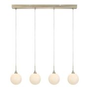 Lampa wisząca Quattro XL 107869 Markslojd ELEGANCKA MINIMALISTYCZNA metal / szkło platyna / biały