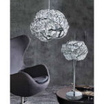 Lampa STOŁOWA BARI TABLE AZzardo DEL-8348-1T  AZ2106 klosz z kryształków egipskich przeplatany biżuteryjny - 2
