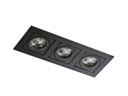 Lampa sufitowa wpuszczana nowoczesna czarny Paco 3 AZzardo GM2301 BK, Az0803