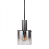 Lampa wisząca JAVIER MD17076-1A BK Italux NOWOCZESNA SZKLANY KLOSZ DYMIONE SZKŁO