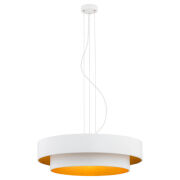 Lampa wisząca FOXY 1410 Argon Biało – złota śr. 45 cm
