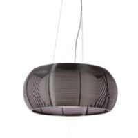 Lampa wisząca Tango MD1104-2 czarna Zuma Line z aluminium i szkła 