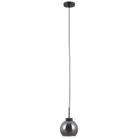 Lampa wisząca POGGI PND-28028-1B Italux czarny mat / dymione szkło NOWOCZESNA ELEGANCKA
