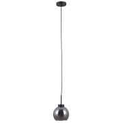 Lampa wisząca POGGI PND-28028-1B Italux czarny mat / dymione szkło NOWOCZESNA ELEGANCKA