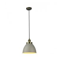Lampa  wisząca FRANKLIN szary, antyczny mosiądz ENDON LIGHTING 76328 