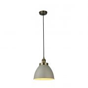 Lampa  wisząca FRANKLIN szary, antyczny mosiądz ENDON LIGHTING 76328 