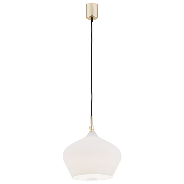 Lampa wisząca IRUN 4272 Argon Szklany biały klosz 30 cm