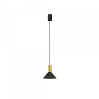 Lampa wisząca Hermanos GU10 czarno/mosiężna 8103