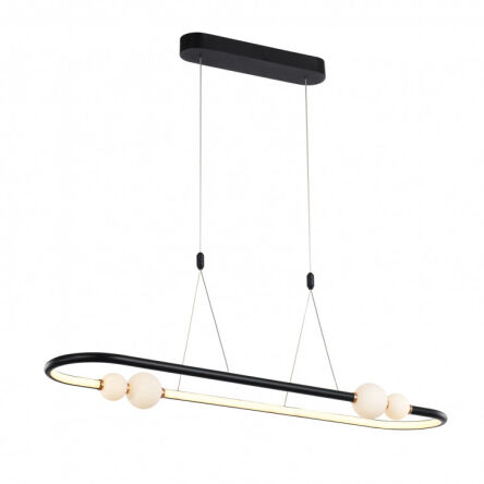Lampa wisząca LOZANNA PND- PND-20112035-1C-BL Italux Modernistyczna czarna LED