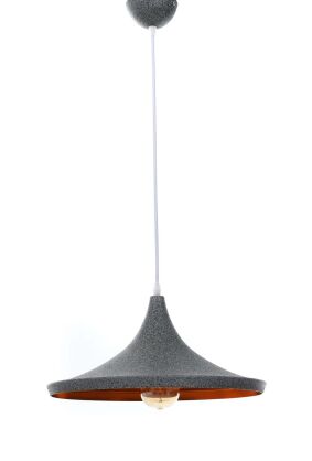 Loftowa lampa wisząca FOGGI LDP 7712-C (GR) Lumina Deco szaro-złota