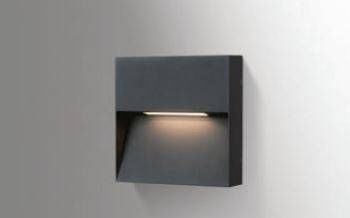 Lampa ścienna CASORIA S AZ4367 Azzardo zewnętrzna kwadratowa szary