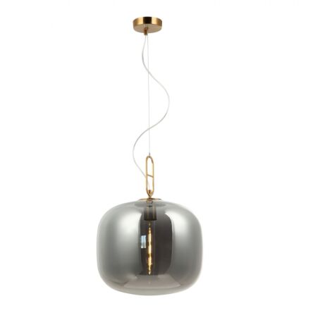 Lampa wisząca Elegancka złota  BIANCA przydymiony klosz art deco MD1180-ABS/SE