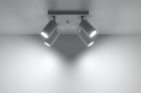 Efektowna lampa sufitowa RING 4 biały SL.0090 SOLLUX LIGHTING nowoczesny klosze tuby - 2