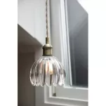 GOTA Pendant 1L Antique Brass/ Clear 109136 Markslojd - 2