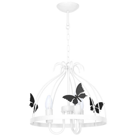 Lampa Wisząca dziecięca MLP1170 MLP1171 KAGO 3xE14 Milagro szara lub biała wykonana z metalu o szarym wykończeniu 