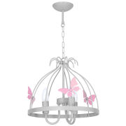 Lampa Wisząca dziecięca MLP1170 MLP1171 KAGO 3xE14 Milagro szara lub biała wykonana z metalu o szarym wykończeniu 