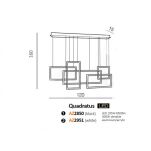 Lampa wisząca Azzardo  QUADRATUS AZ2850 czarne kwadraty wisząca geometryczna - 4