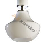 Lampa wisząca Tasos 5 AZzardo MD2095A-5W AZ0261  nietypowy elegancki klosze są wykonane z metalu chromowanego i szkła w kolorze białym - 4