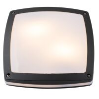 Plafon kinkiet FANO S 30 AZ4370 Azzardo IP54 szary kwadratowy