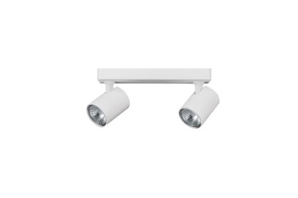 Lampa sufitowa natynkowa EXO 2 AZ3196 Azzardo biała na podłużnej podsufitce 2 źródłą światła