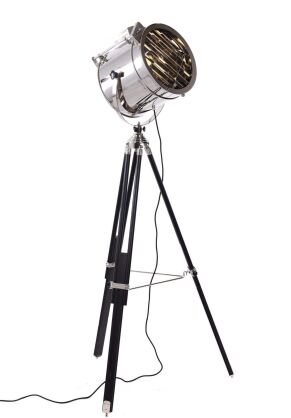 Lampa podłogowa FUTURIS LDF 5535 (CHR) Lumina Deco chrom trójnożna