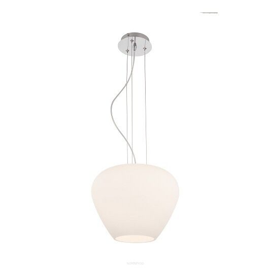 Lampa wisząca Baloro AZ3176 nowoczesna minimalistyczna kolor biały szklany klosz