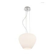 Lampa wisząca Baloro AZ3176 nowoczesna minimalistyczna kolor biały szklany klosz