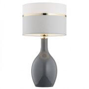 Lampa stołowa BEJA 4360 Argon Elegancka szara złota E27