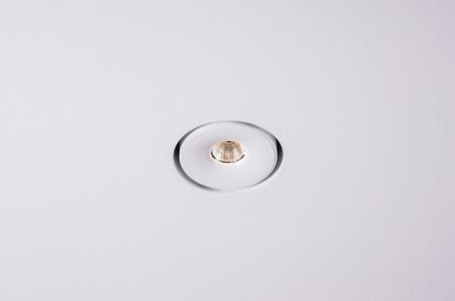 Lampa wpuszczana Iner 1 Trimless edge.LED CRI80 6,5W Labra  4.0765 okrągła LED techniczna z aluminium różne kolory wykończenia