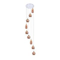 Lampa wisząca Amber Milano 9 copper AZ3134