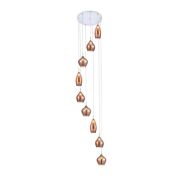 Lampa wisząca Amber Milano 9 copper AZ3134