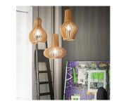 Lampa wisząca Citrus-1 SP1 159843 NOWOCZESNY IP20 E27 drewno / tkanina Ideal Lux OPRAWA W STYLU NOWOCZESNYM - 2