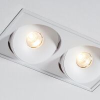 Lampa wpuszczana Lava X2 WP Trimless edge LED Labra  4.1049  prostokąt techniczna dwa ruchome oczka różne kolory wykończenia