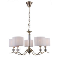 Lampa wisząca Ferlena PND-28343-5 Italux Styl hampton pięcioramienna