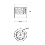 Plafon GEM ZUMALINE C0389-01A-0FD2 Lampa sufitowa w modnym kolorze antycznego brązu szklanym kloszem i kryształkami nada ekstrawagancji Twojemu wnętrzu - 2