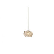 Lampa wisząca BARI 1 AZzardo DEL-8348-1P AZ2104 klosz z kryształków egipskich przeplatany biżuteryjny