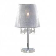 Lampa stołowa Mona  mała LP-5005/1TS biała Light prestige nowoczesna abażur z tasiemki