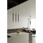 Lampa wisząca MOZAICA SL.0893 SOLLUX LIGHTING nowoczesna 3x G9 czarno-złota - 2